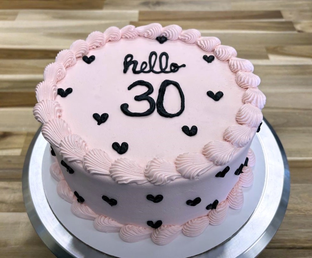 Hello 30 with Hearts